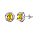 YB Argent - Jaune / 0,5 ct Zircon SANS TRAITEMENT