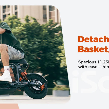 Monopattino Elettrico iScooter DX5 1500W, Batteria 48V 15.6Ah, Velocità Massima 55km/h, Autonomia 60-72km, Pneumatici da 15 Pollici con NFC