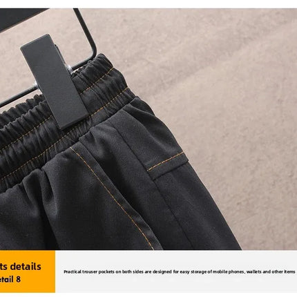 Spring Casual Men Sets Two Pieces Fashion Korean Trend Hooded Jacket + Pants Autumn Baseball Uniform Suit Man Outfit