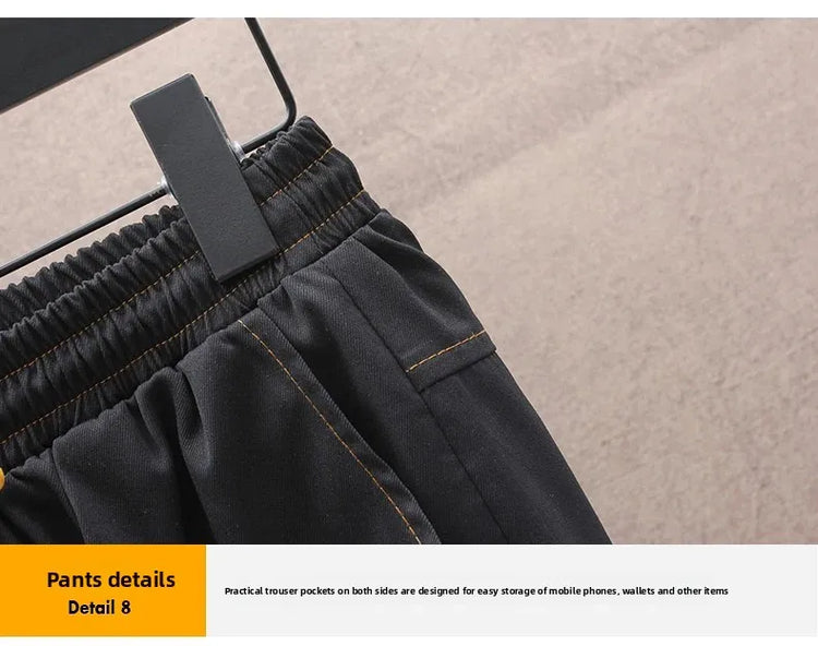 Spring Casual Men Sets Two Pieces Fashion Korean Trend Hooded Jacket + Pants Autumn Baseball Uniform Suit Man Outfit