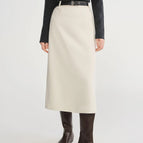 beige long / M