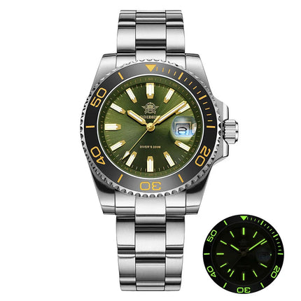 ADDIESDIVE 41MM Watch Men's AD2510 200m Waterproof Outdoor Sports Watch  Luminous Quartz Watch Relogios Masculino 316L Steel