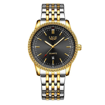 LIGE Nuovi orologi da uomo Orologi da polso al quarzo da uomo di lusso delle migliori marche Cronografo sportivo impermeabile e luminoso Relogio Masculino+BOX platinumshop