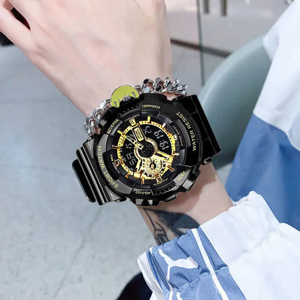 Orologi da uomo di tendenza alla moda, orologio elettronico sportivo multifunzione per giovani platinumshop