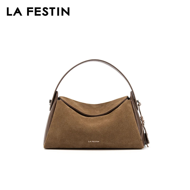 LA FESTIN Original Handbag Woman 2025 New Shoulder Bag Large Tote Bag Suede Bag Fashion Crossbody Bag Luxury Brand Bags