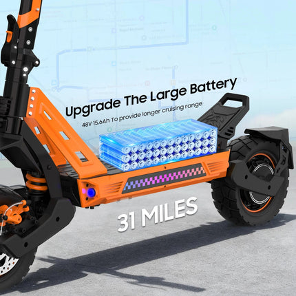 Monopattino Elettrico TOFUN TF3 PRO 1200W con APP, Velocità Massima 50 km/h, Autonomia 40-50 km, Batteria 48V 15.6Ah, Pneumatici da 10 Pollici, 4 Modalità, Pieghevole platinumshop