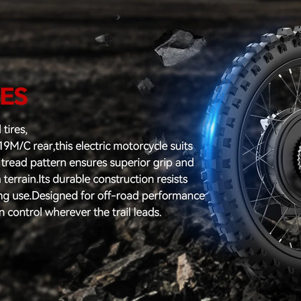 COSWHEEL R19 Bicicletta Elettrica 72V 40AH con Batteria al Litio, E-bike da Montagna per Adulti 9000W, Ciclomotore Elettrico da Uomo, E-truck da Strada
