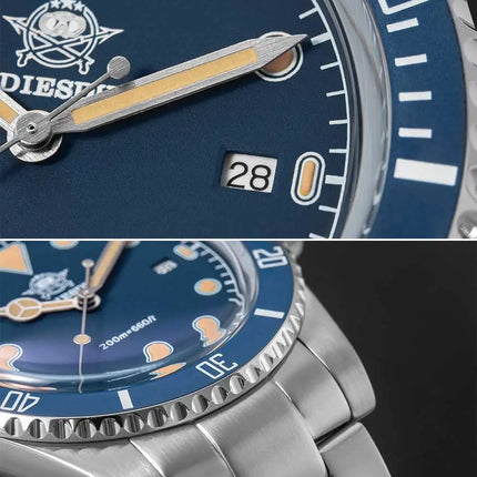 ADDIESDIVE Men's Gift Box Luxury Diver Watch Super Luminous Bubble Mirror Glass Quartz Watch 20Bar Ceramic Bezel Steel Watch