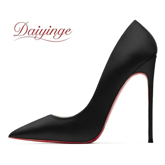 Tacchi Alti da Donna 2026 Nuova Tendenza Scarpe con Tacco a Spillo a Punta in Seta 12cm Sexy per Feste Matrimoni Scarpe di Lusso di Alta Qualità Firmate platinumshop