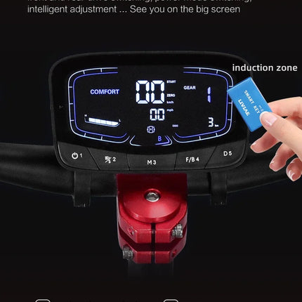 Monopattino Elettrico BOYUEDA S5 6000W Doppio Motore 60V38AH Autonomia 120KM Velocità 85KM/H NFC App Intelligente Luci RGB Ruote da 11 Pollici Fuoristrada per Adulti platinumshop