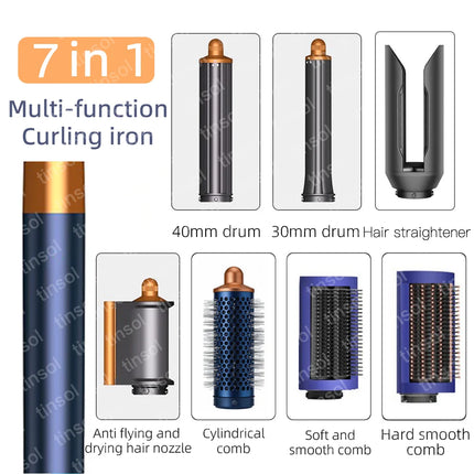6-in-1 multifunctional hair styler, 110,000 RPM high-speed hair care, ionic hair dryer, quick drying, automatic curling set