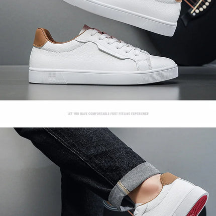 Leather Men's Sports Shoes - Casual Style, Breathable Men's Shoes, Anti-slip and Comfortable, Men's Casual Sneakers