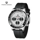 PAGANI DESIGN Nuovo Orologio da Polso al Quarzo da Uomo con Quadrante in Meteorite, Vetro Zaffiro, Cronografo, Impermeabile 100m, in Acciaio Inossidabile