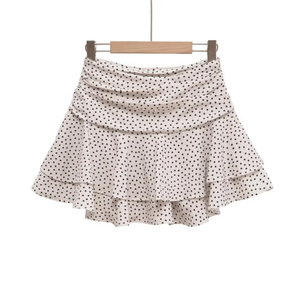 ETJ 2025 Sommer Damen Neue Mode Sexy Hot Girl Stil Rüschen gestapelt Dekoration Rock Hose Kurze Mid-Waist