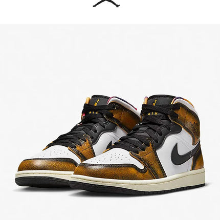 Scarpe da tavolo alte da uomo Nike originali Air Jordan 1 Mid SE DQ8417-071 platinumshop