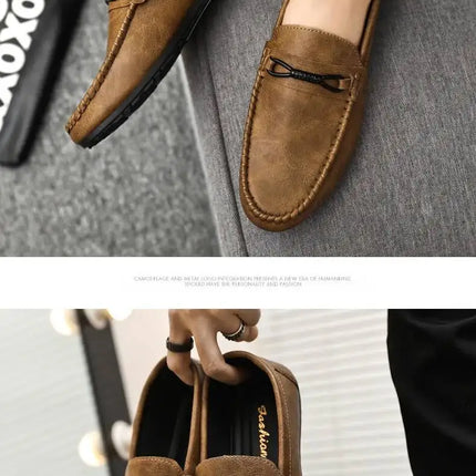 Mocassini da Uomo di Lusso in Pelle PU, Moda Casual, Nuovi Modelli 2026, Comodi e di Alta Qualità, Scarpe da Guida e Sneakers