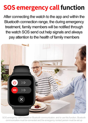 2025 Nuovo AI Diagnosi Lipidi nel sangue Acido urico Test di composizione corporea Smart Watch per uomo ECG + PPG Chiamata Bluetooth Salute Smartwatch platinumshop