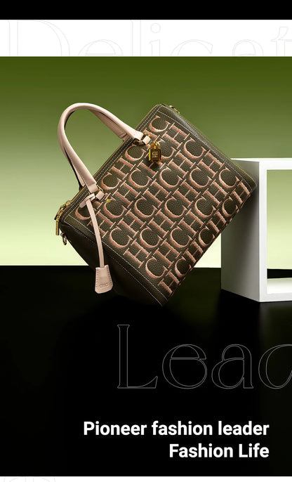 2025 Autumn/Winter New Handbag High-end Embossed Large Capacity Square Bag Women's Shoulder Bag