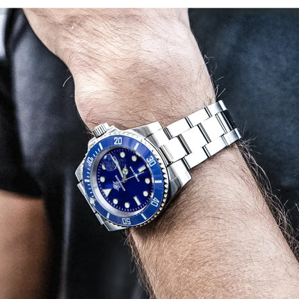 ADDIESDIVE Quartz Watch for Men 316L Stainless Steel Super Luminous Ceramic Bezel 200m Waterproof Classic Diving Men‘s Watch