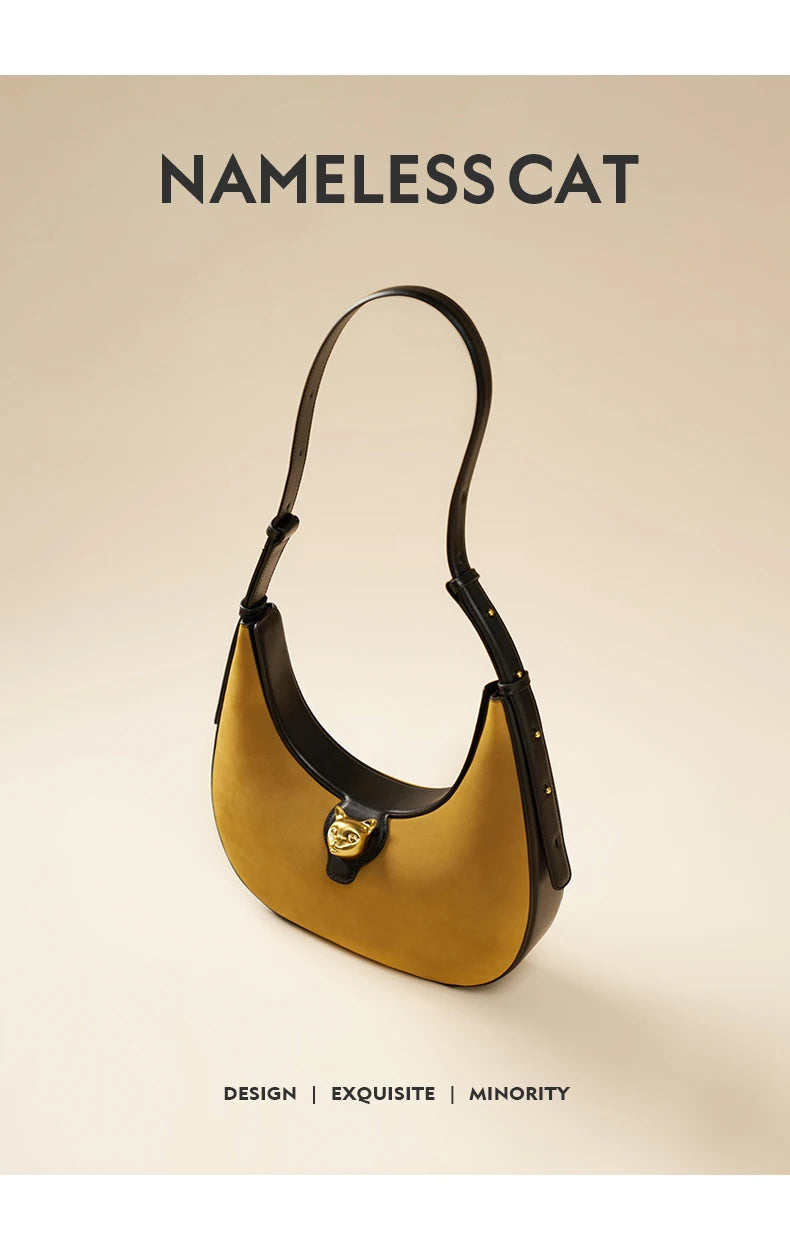 BAFELLI 2025 NUOVA BORSA DA DONNA CAT SERIE IN GENUINO IN PELLE MARCA DI Lusso FASHION STILE RETRO Spalla HOBOS FLAP BORSE FEMALE