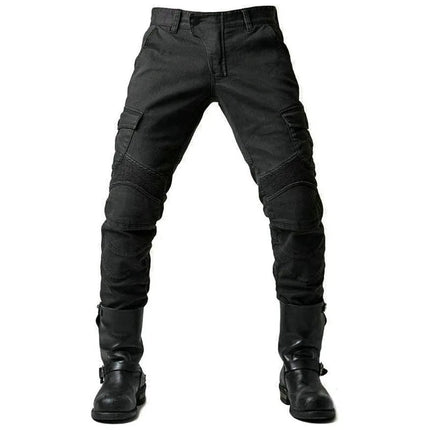 Men Denim Cargo Skinny Solid Pockets Pencil Pants Washed Ankle Length Jeans Vintage Moto Biker 2024 Summer Slim Fit Sheath PlatiNum