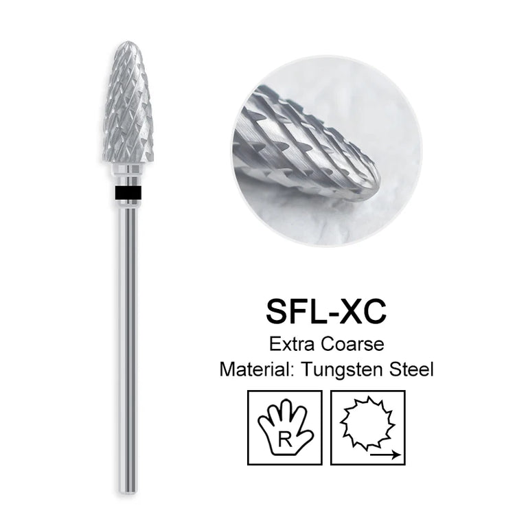 Carbide Large Cone Nail Drill Bits Electric Milling Cutter For Gel Polish Removal Grinding DIY Home Salon Manicure Pedicure Nail Art Accessories Supplies