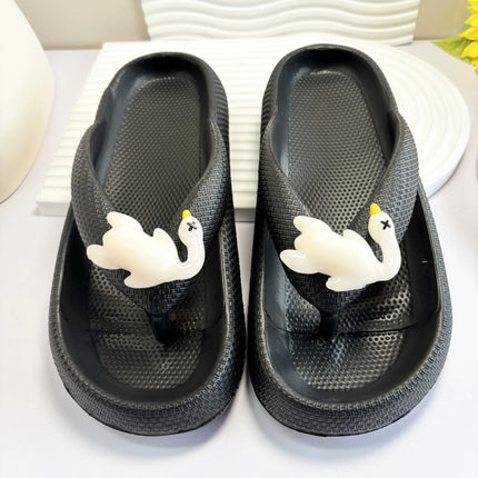 Infradito da donna multicolori estivi Sandali con fiocco in orsacchiotto metallico alla moda Sandali da spiaggia per le vacanze a casa Calzature versatili