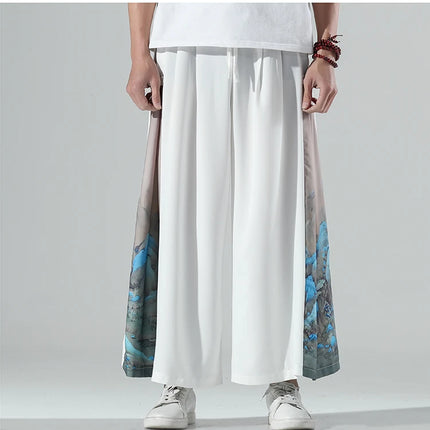 Nuovi pantaloni da uomo e da donna Chinoiserie moda giapponese pantaloni sportivi da uomo larghi di grandi dimensioni abbinati a pantaloni larghi di grandi dimensioni