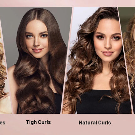 Automatic Curling Iron Hair Curler Electric Negative Ion Auto Rotating Curling Tool 1.1 Inches Barrel Suitable for All Hair Type