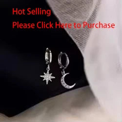 Ventfille 925 Sterling Silver Star Earring for Women Girl Simple Tassels Chain Fashion Office Jewelry Gift Dropshipping PlatiNum
