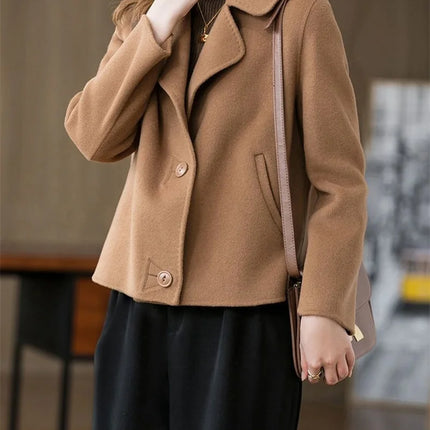 Coats Women The Spring Autumn 2025 The New Short Jacket Fashionable Versatile The Woolen Coat Worn By The Mother Overwear Female
