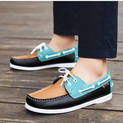 Moda uomo scarpe da barca scarpe da ponte Casual in pelle 2023 mocassini primavera autunno Designer di marca di lusso antiscivolo vendita calda