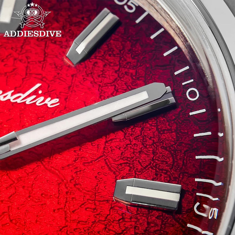 ADDIESDIVE New Men's Watches Mechanical 39mm Bubble Glass Stainless Steel Luminous Luxury Watch 100m Waterproof Automatic Watch