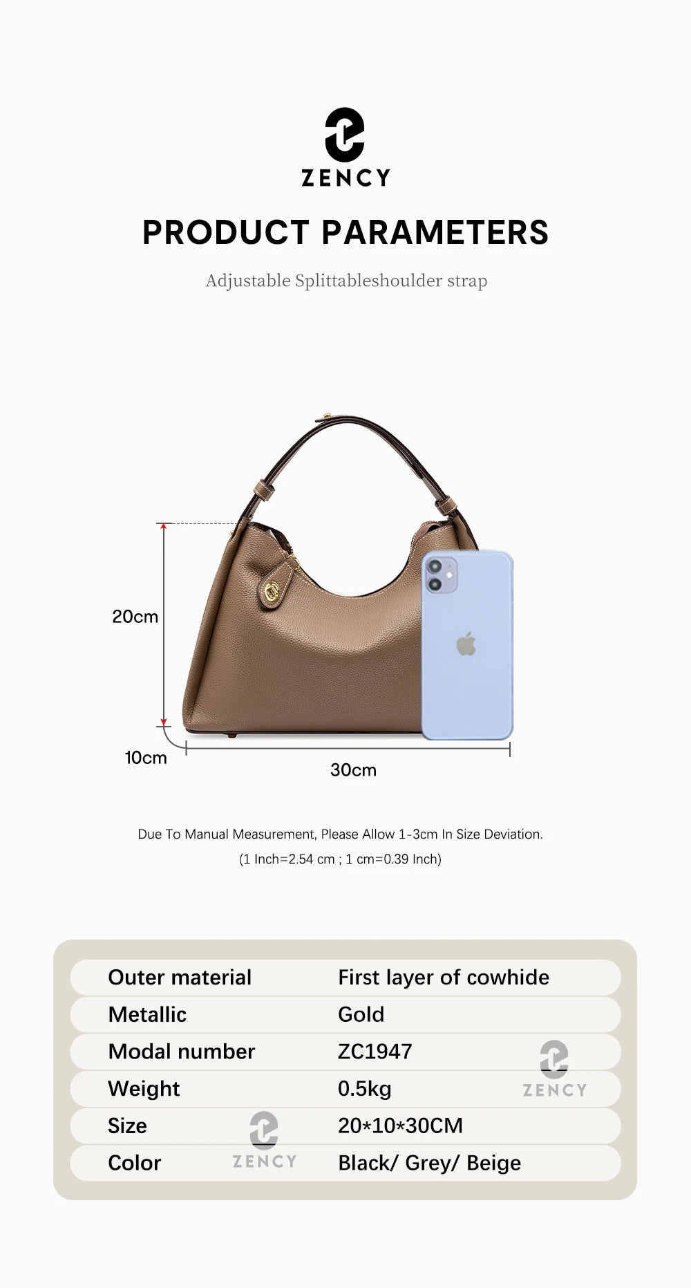 Zency 2024 New Retro Stitching Color Fashion borsa da donna in vera pelle borsa a tracolla borsa a tracolla Cross Body Top Handl