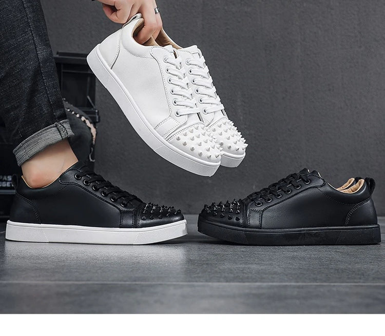 Comfortable Breathable Studded Sneakers for Men Women Casual Sports Shoes Fashion Lightweight Walking Shoes