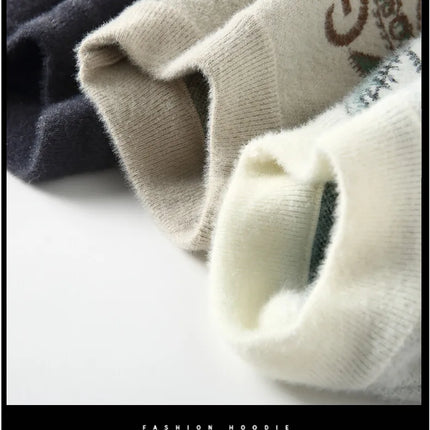 Men Knitted Sweater Stripe Pullovers Printing Round Neck Sweater Autumn/Winter Designer Quality Casual Men Clothing Jumper