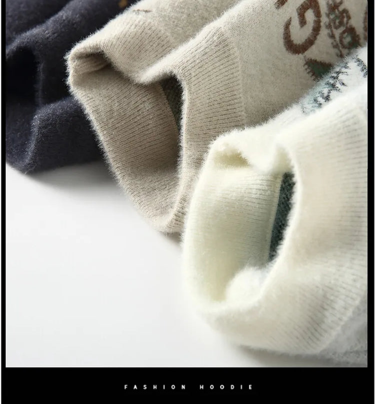 Men Knitted Sweater Stripe Pullovers Printing Round Neck Sweater Autumn/Winter Designer Quality Casual Men Clothing Jumper