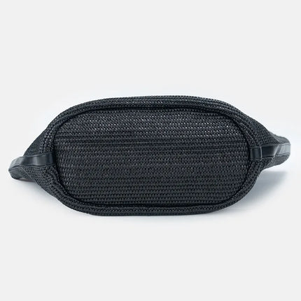2026SS Eco-friendly Woven Straw Bucket Bag, Large Capacity, Beach Bag, Women's Shoulder Bag for Shopping