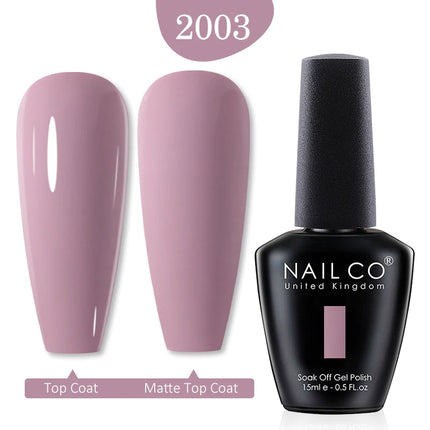 NAILCO 15ml Green Blue Series UV Nail Gel Polish Blue Colors UV&LED Gel Varnish Red Soak Off Semi Permanent LED Nail Gel Varnish