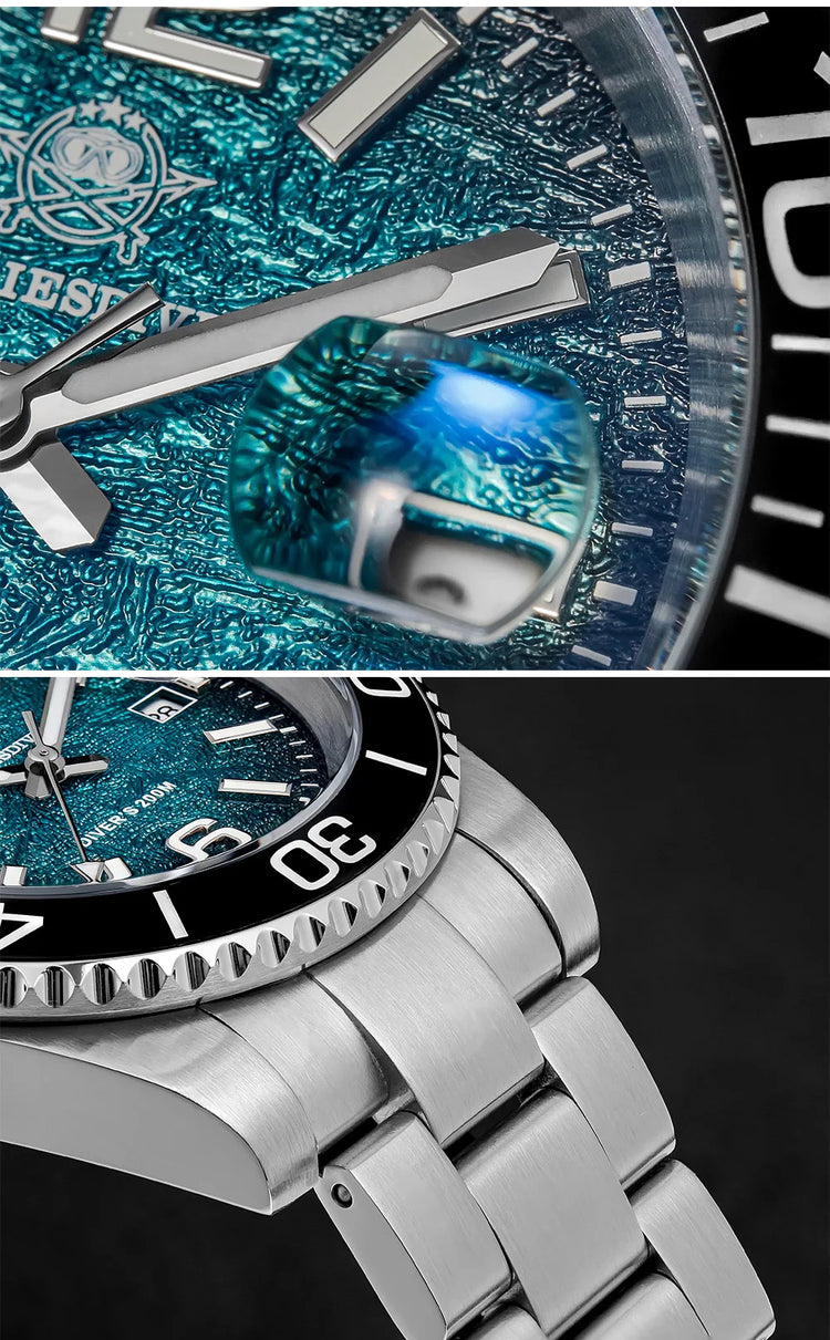 ADDIESDIVE Men Quartz Watch Japan 2115 BGW9 Luminous 200m Waterproof Diver Wristwatch 316L Stainless Steel Men's Watches New