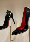 black patent leather
