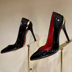 black patent leather