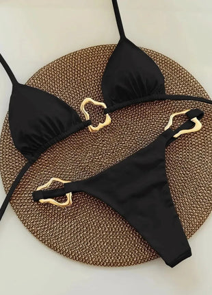 Micro Bikini Sexy da Donna, Costumi da Bagno Femminili, Set Bikini Push-Up, Abbigliamento da Spiaggia, Biquini Brasiliano PlatiNum