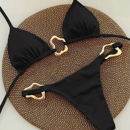 Micro Bikini Sexy da Donna, Costumi da Bagno Femminili, Set Bikini Push-Up, Abbigliamento da Spiaggia, Biquini Brasiliano PlatiNum