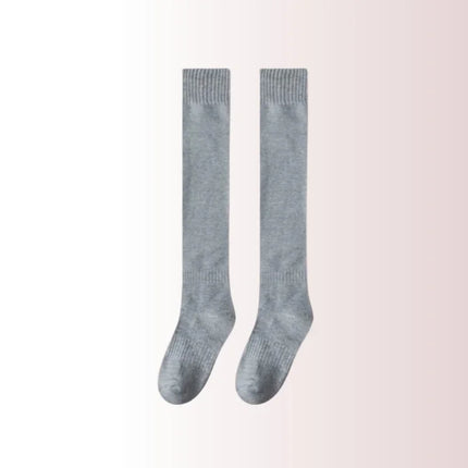 Scaldamuscoli classici in maglia Calzini scaldamuscoli al ginocchio in maglia a costine Calze da donna Calzini alti al ginocchio lavorati a maglia per il massimo comfort