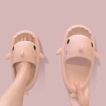 Moda Donna EVA Shark Pantofole Ragazze Bagno Scivoli antiscivolo Sandali da casa morbidi e confortevoli per adulti Infradito da uomo in tinta unita