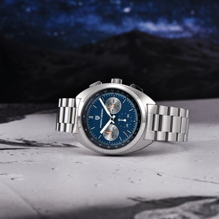 PAGANI DESIGN Orologi da uomo Retro Panda Quadrante Orologio al quarzo da uomo Giappone VK63 Cronografo Vetro zaffiro Orologio da polso da uomo 2024 Nuovo