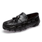 Mocassini da uomo di marca di lusso 2023 scarpe Casual in vera pelle mocassini con motivo a coccodrillo scarpe da uomo Plus Size 38-47 scarpe da guida