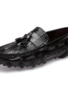 Mocassini da uomo di marca di lusso 2023 scarpe Casual in vera pelle mocassini con motivo a coccodrillo scarpe da uomo Plus Size 38-47 scarpe da guida