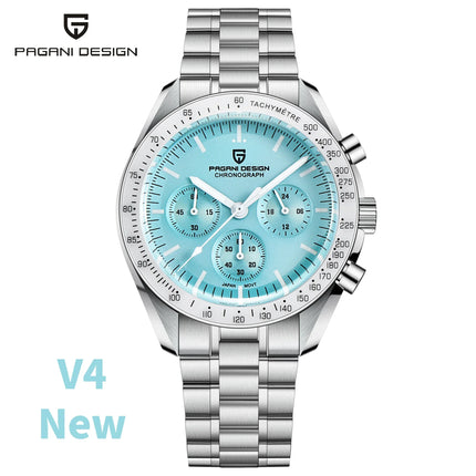 PAGANI DESIGN V5 PD1701 Orologi lunari Orologio al quarzo di lusso per uomo Cronografo sportivo con vetro zaffiro AR 100M impermeabile 2025
